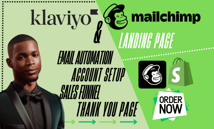 I will be your Mailchimp automation landing page Shopify store Klaviyo newsletter