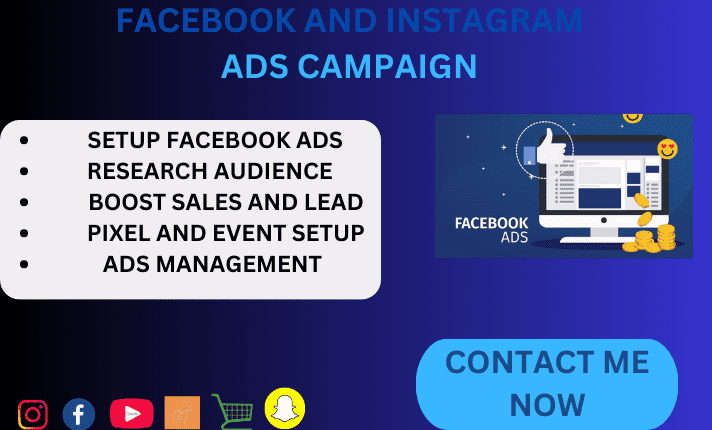 I will do facebook advertising, marketing, fb ads campaign,fb advertising, instagram adS