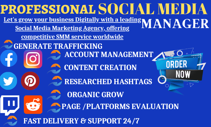 I will be your social media marketing manager