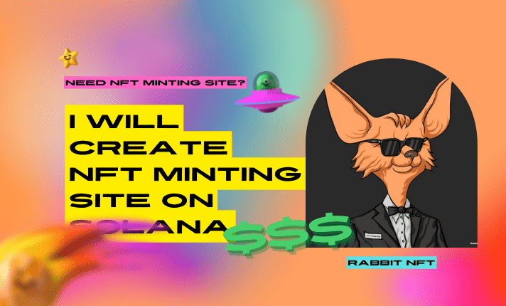 I will Create NFT Minting Site On Solana