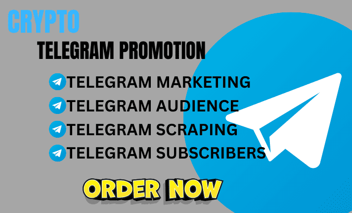 I will do telegram promotion, crypto telegram marketing, telegram subscriber, memecoin