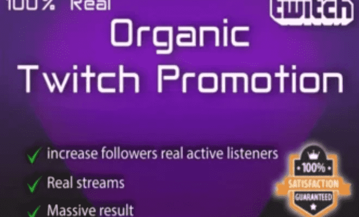 I will help grow your twitch or youtube stream organic growth