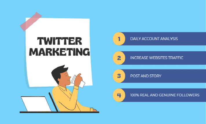I will do twitter marketing tweet to grow more engagement