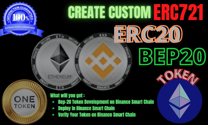 I will create your erc20 Bep20, Polygon token
