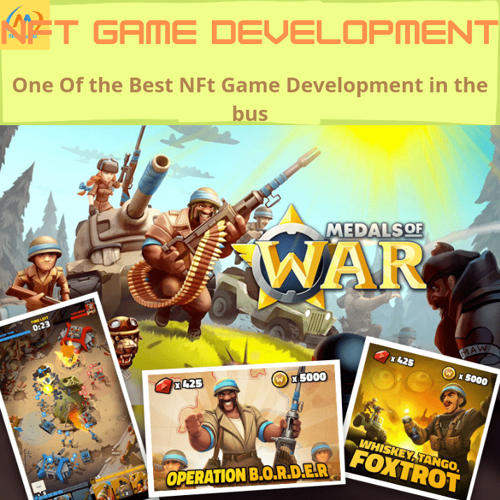 Creat NFt game, p2e game development