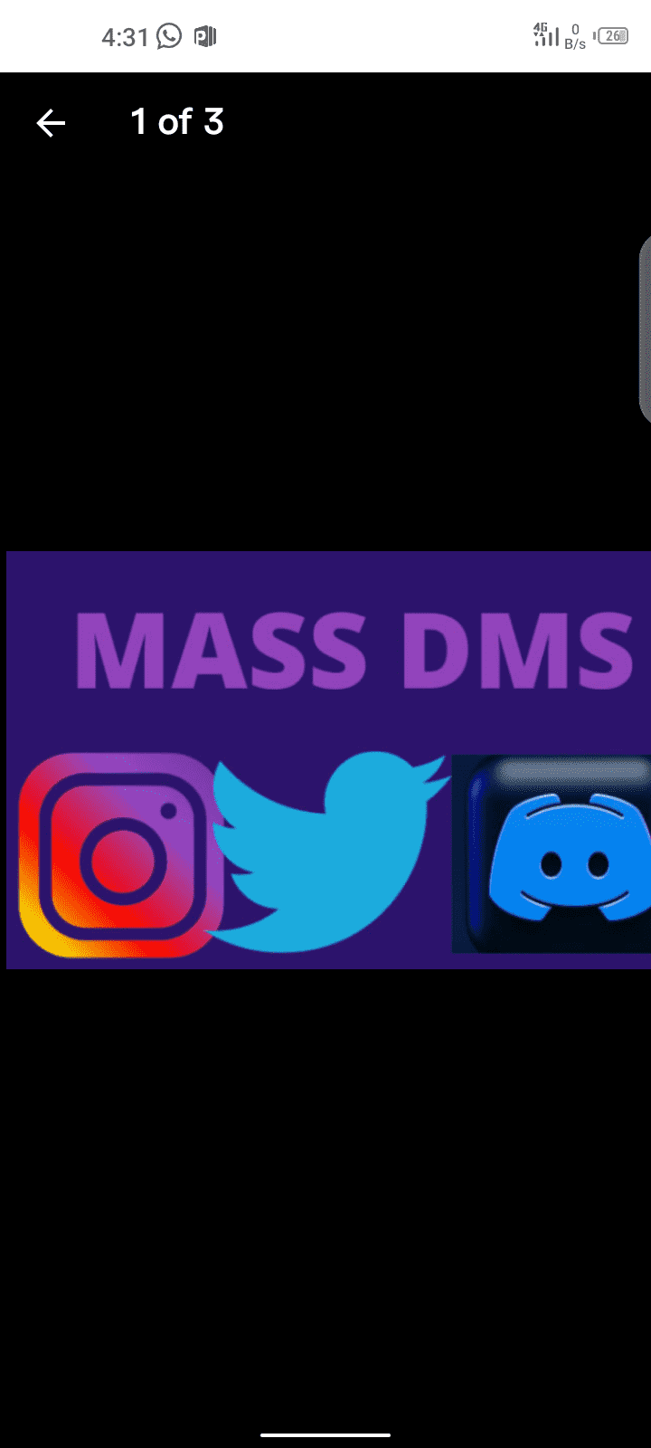 Discord mass dm, Twitter mass dm, Instagram mass dm