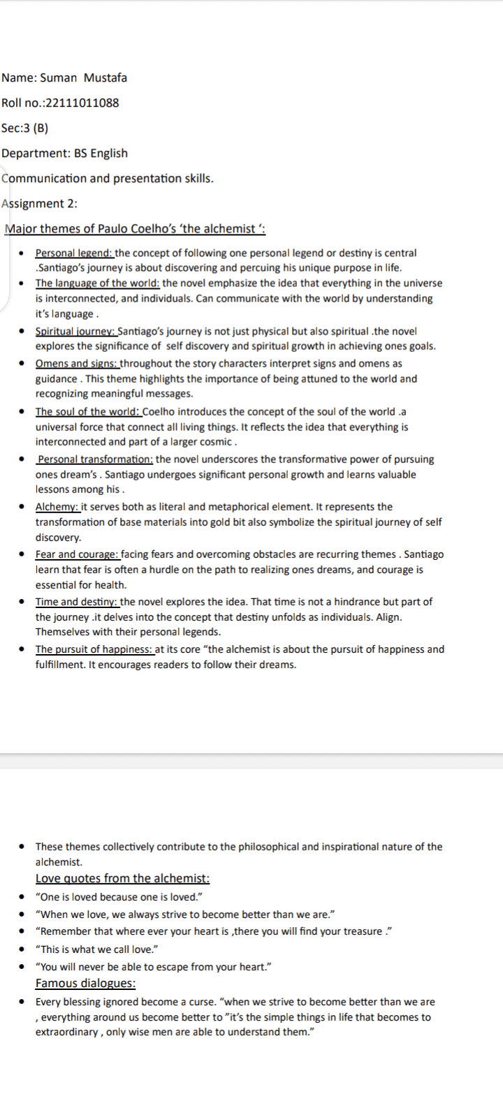 The assignment writer