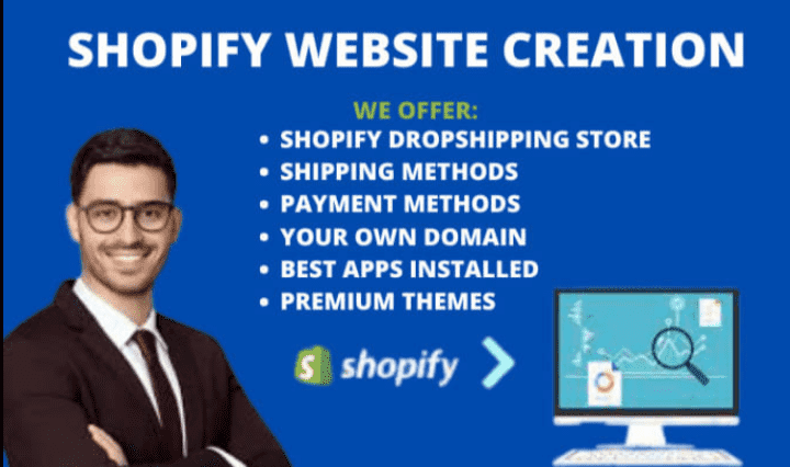 I will build a complete Shopify website creation