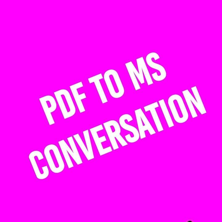 pdf to word excel conversation file