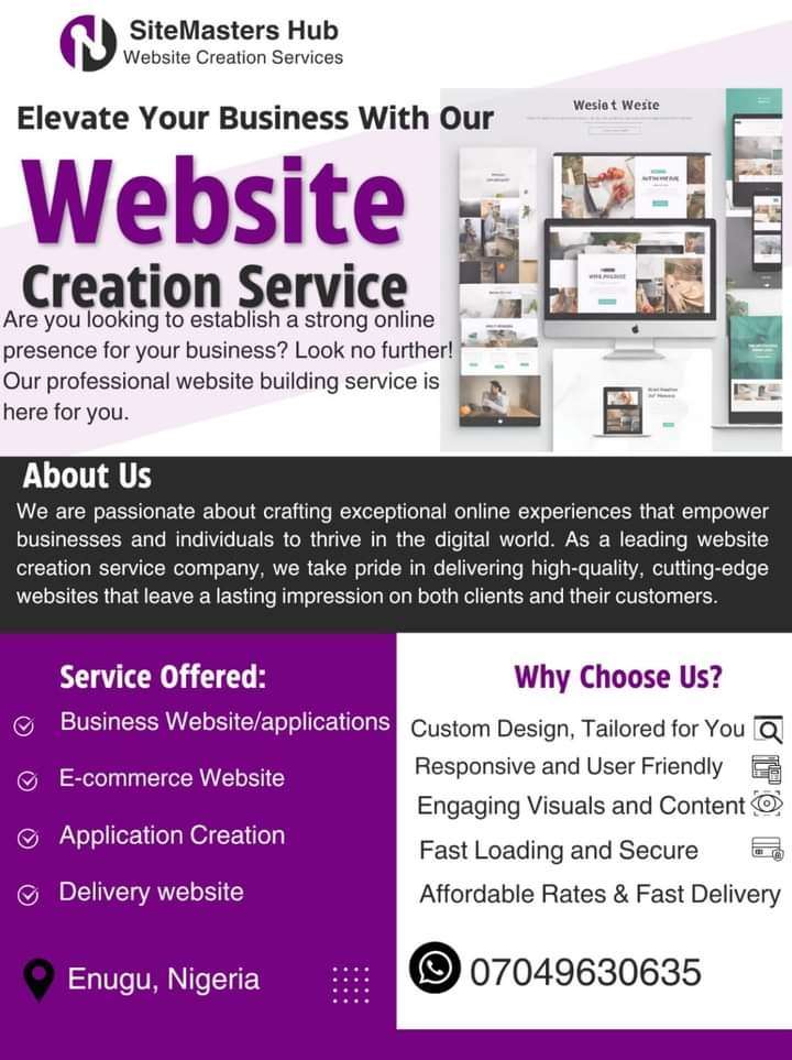 I will develop a responsive and user-friendly website