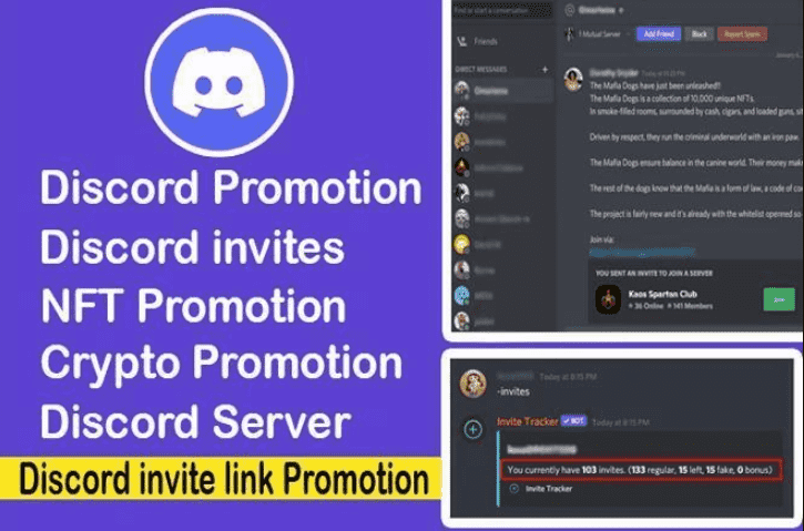 I will do discord promotion, discord server, discord invites