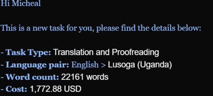 I will translate English to Luganda or Lusoga accurately and professionally