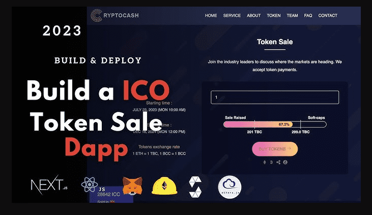 I will create ICO token presale website with smart contract