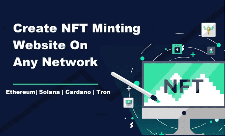 I will create nft minting or cypto token website