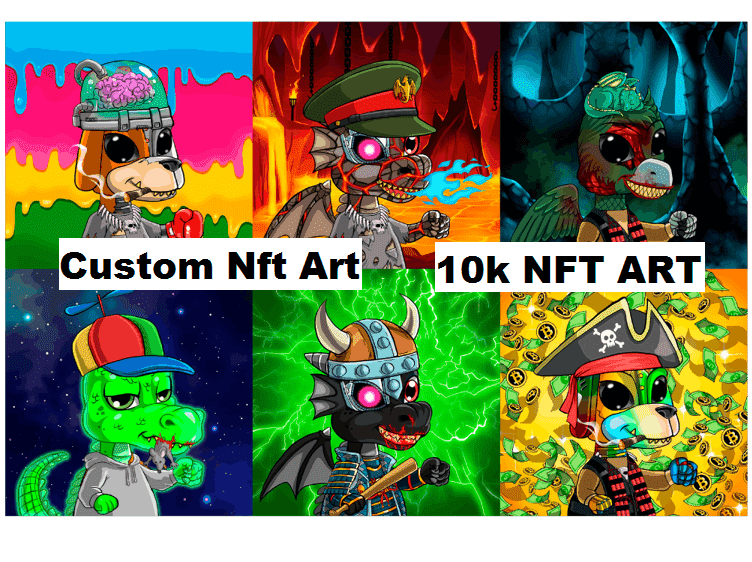 Unique NFT Art collection with 100,1k,10k,100k NFT Artwork