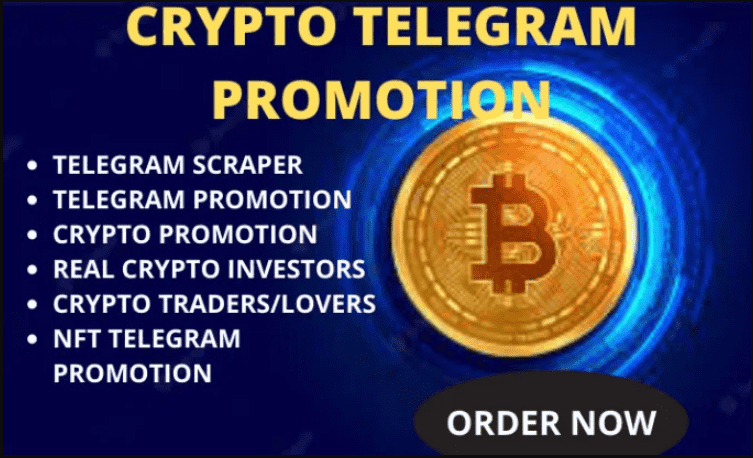 I will do organic crypto telegram promotion, telegram marketing for promoting your crypto projects