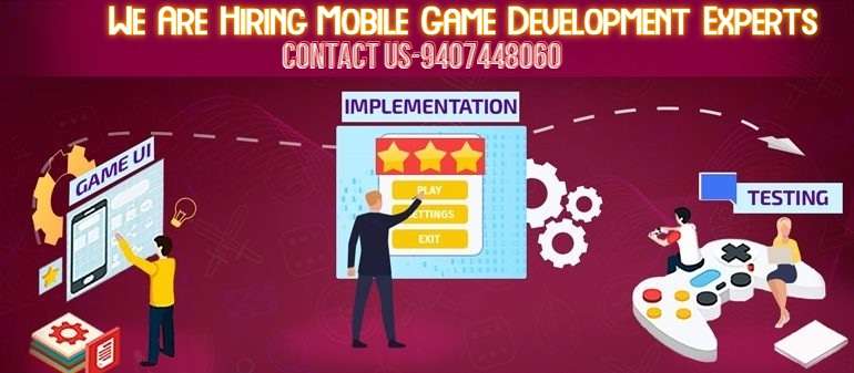 We Are Hiring Mobile Game Development Experts