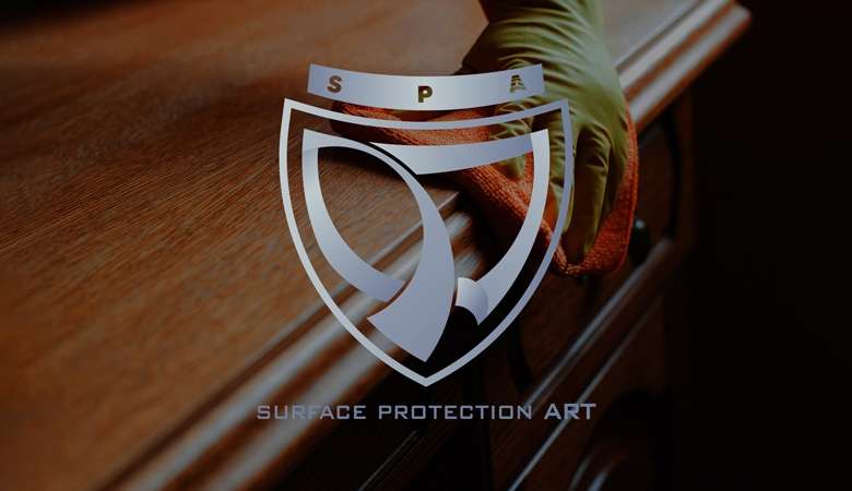 Web and logo design for a surface protection art company