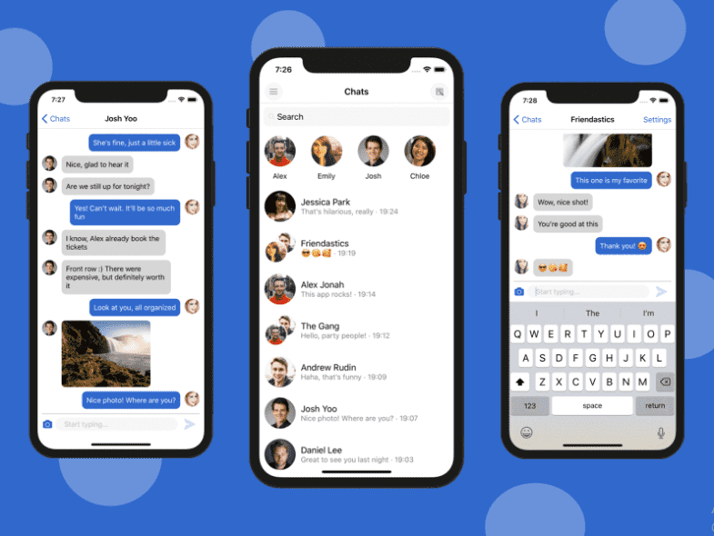 I will develop social chat app, chat app, dating app, social media app, chat app image 1