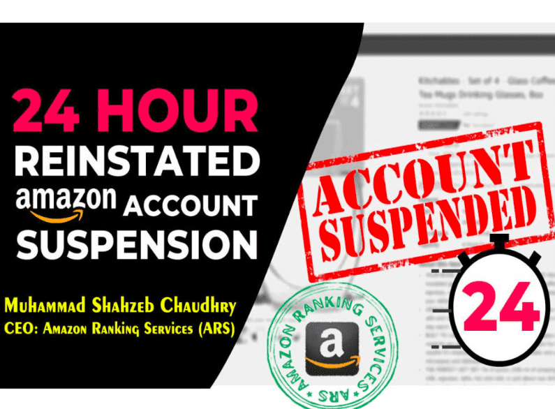 Do Amazon Suspended/ Blocked Account Reinstatement with 100% Guarantee