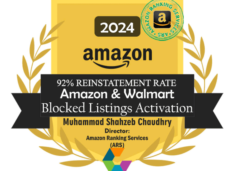 Do Amazon & Walmart Activation of Removed & Blocked Listings (100% Guaranteed)