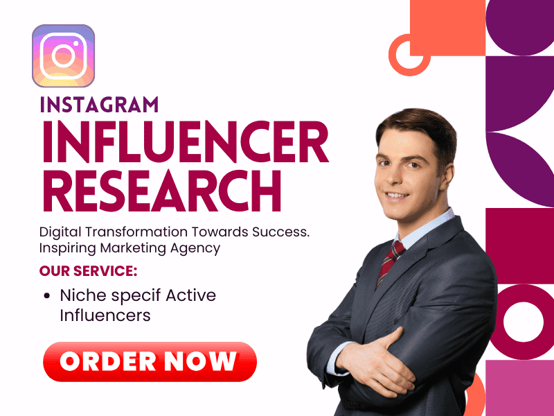 I will do instagram influencer research for influencer marketing