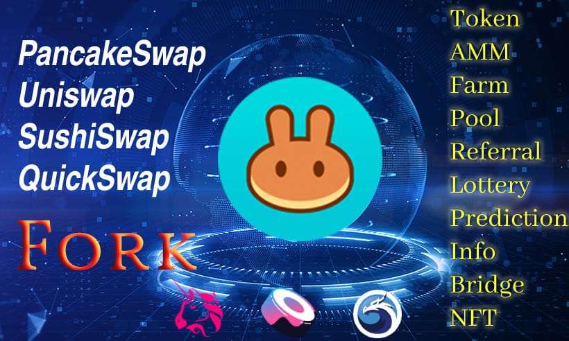 I will fork Pancake swap and Uniswap on various networks, develop crypto wallet app