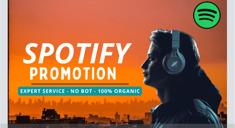 I will do organic Spotify promotion, follower, listeners, plays and streams