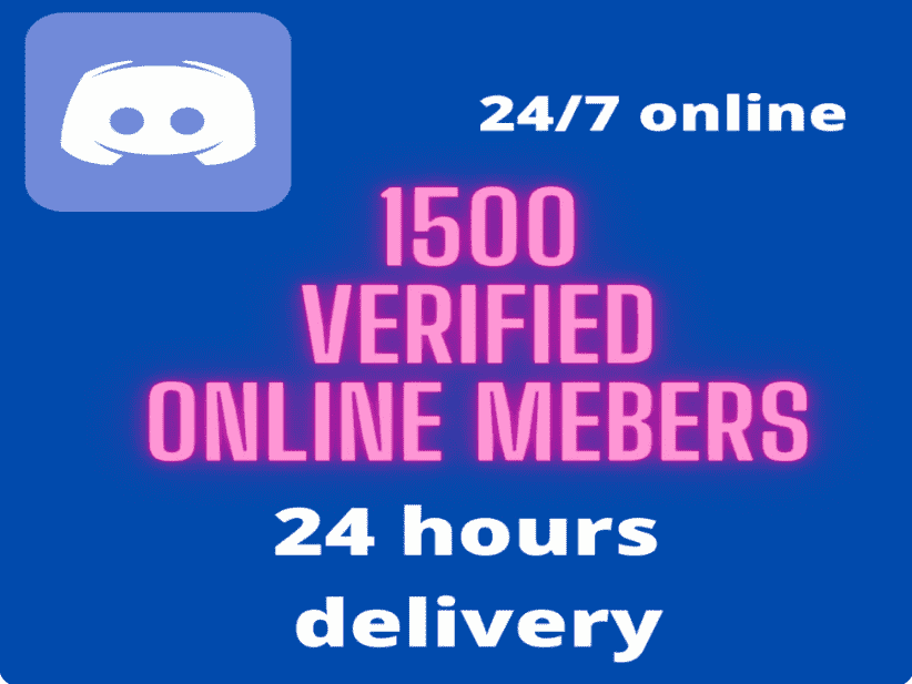 HQ Nondrop 1500 Discord online verified members on your server