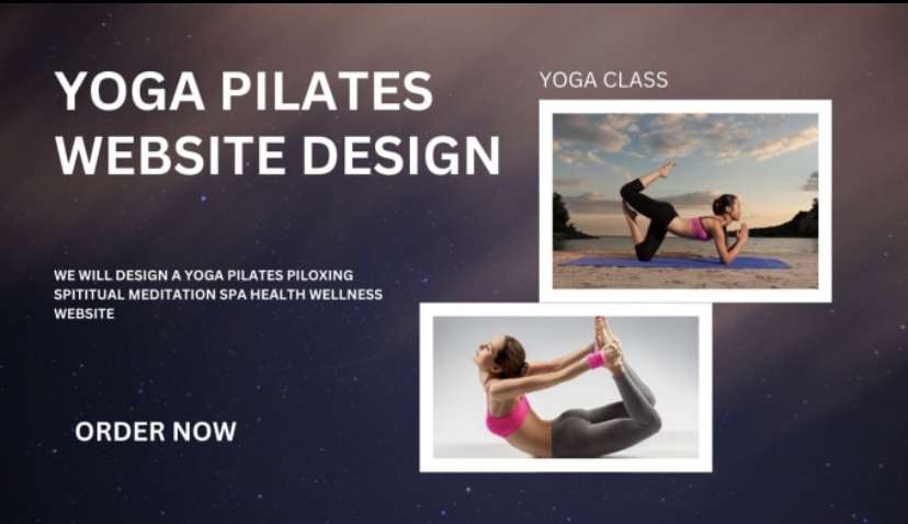 Design yoga pilates, health wellness, spa and spiritual mediation website