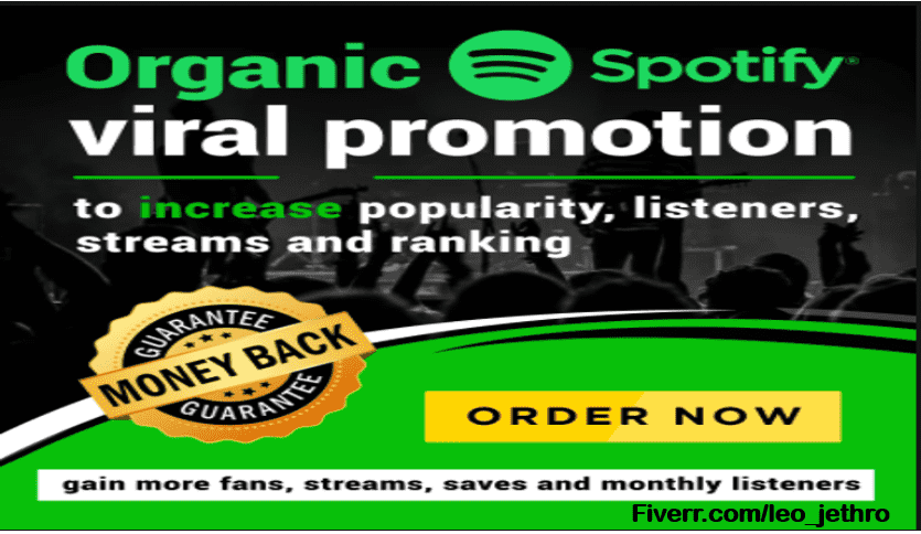 I will do organic sportify music, apple, audiomark, itunes, soundcloud music promotion