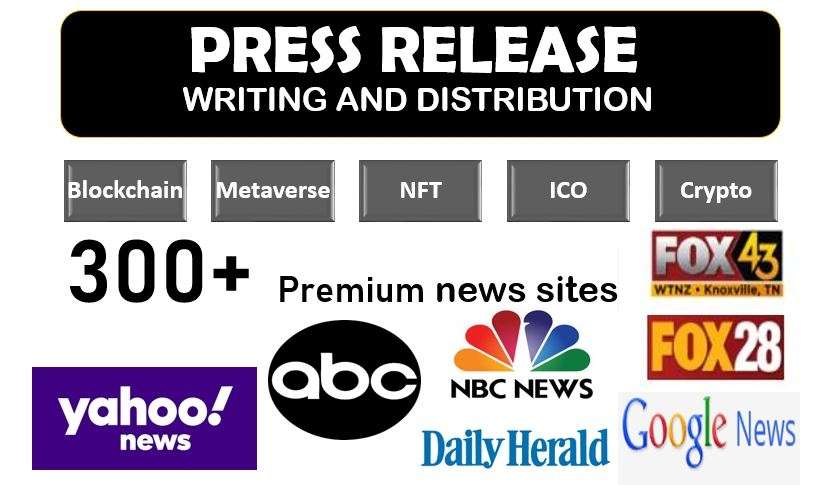 I will do nft promotion crypto press release distribution