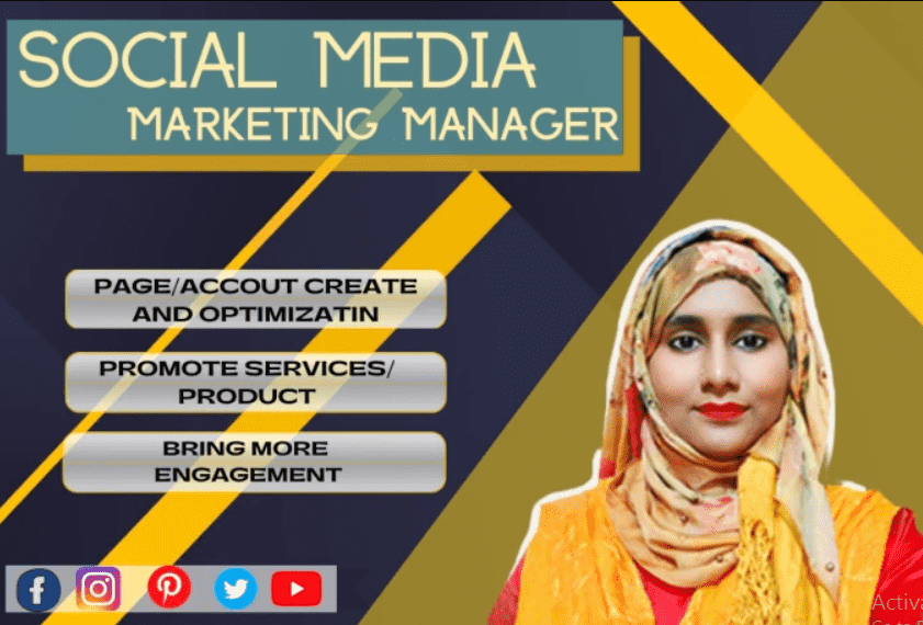 be your social media marketing manager and content designer