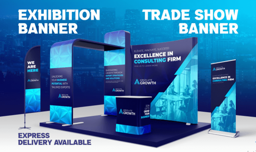 I will design trade show graphics, booth design, banner