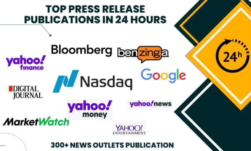 Press Release on Yahoo Finance, Bloomberg and Nasdaq