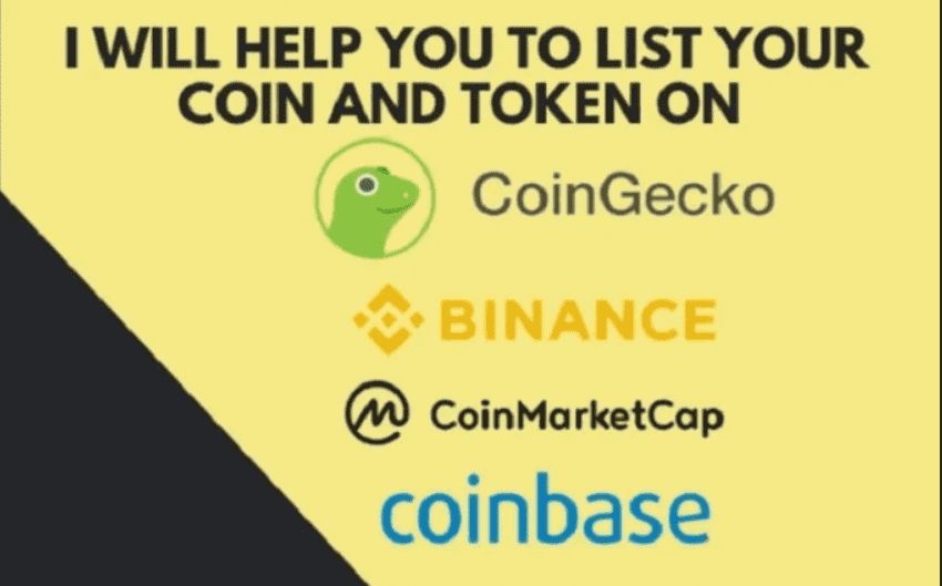 List your ico coin or token on coinmarketcap and coingecko