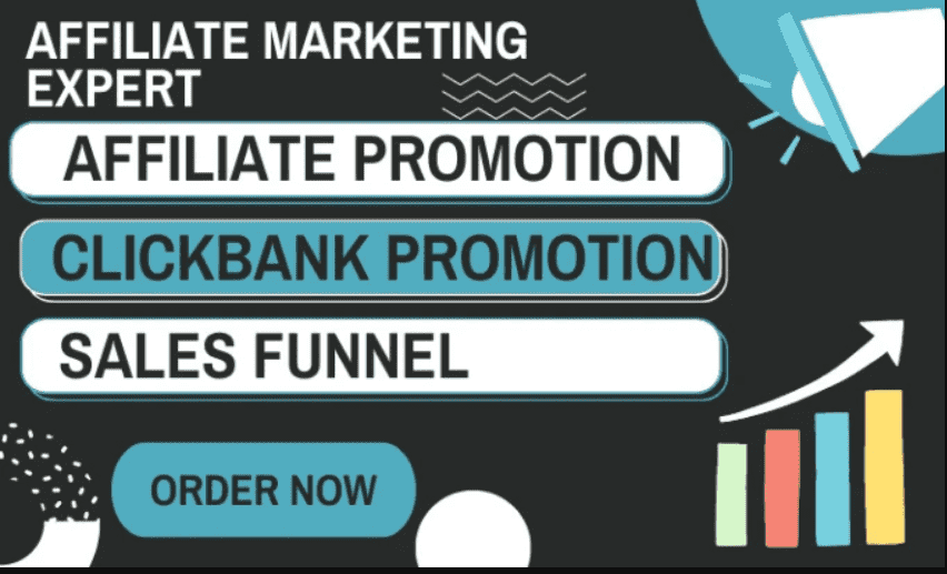 I will do affiliate promotion, affiliate marketing, crypto, click bank and sales funnel
