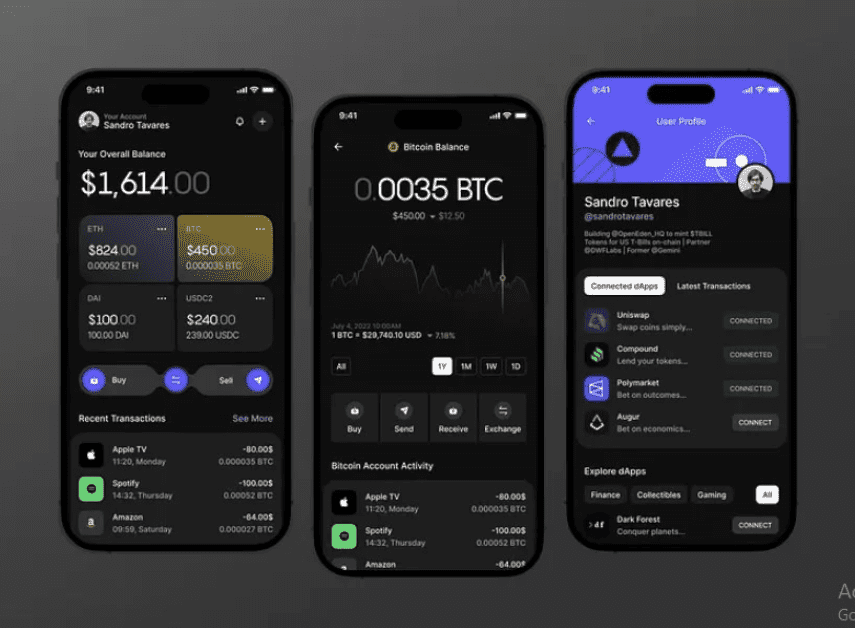 crypto wallet app,wallet app,fintech app,crypto app,trading app,blockchain app