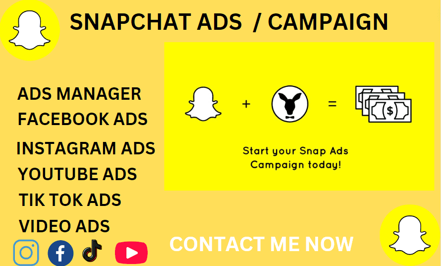 I will make amazing video ads for tik tok , facebook ,snapchat and instagram for your business