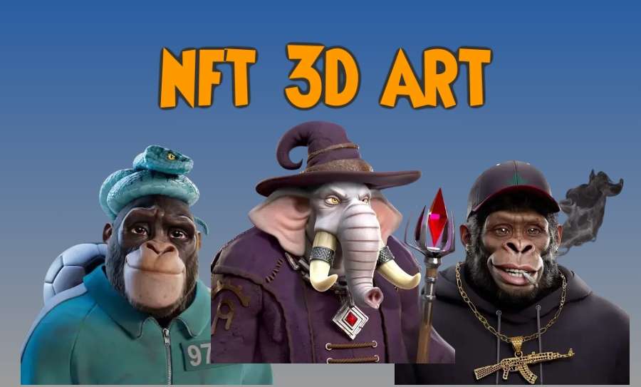 I will create nft 3d art and nft collection