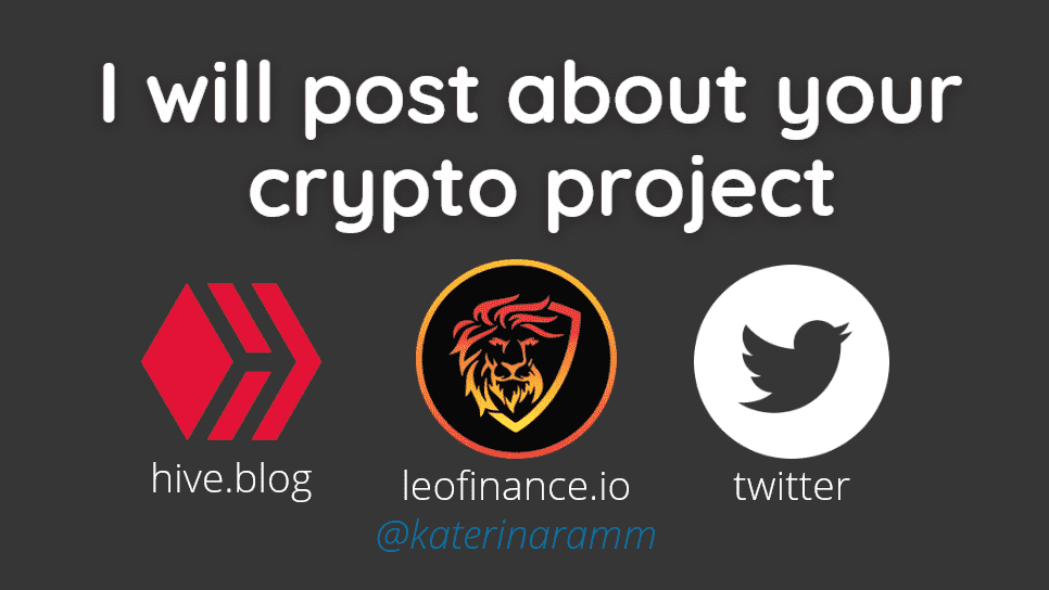 I will create a post about your crypto project