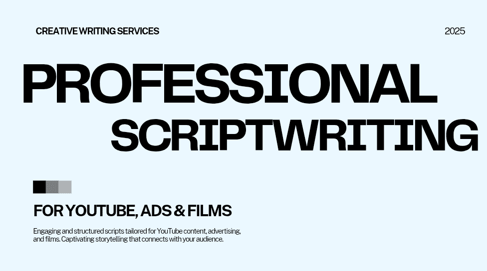 I Will Write a Professional Script for YouTube, Ads, or Films