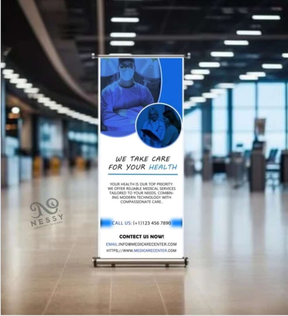 Professional Roll-Up Banner Design – Eye-Catching & Clean