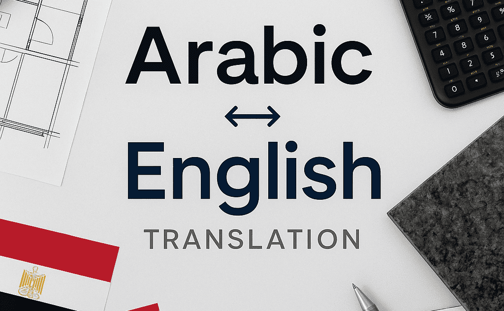 I will professionally translate English to Arabic and vice versa