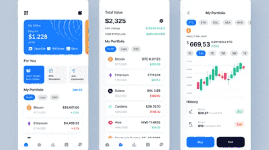 I will do cryptocurrency wallet app, crypto wallet, coin wallet app, blockchain app