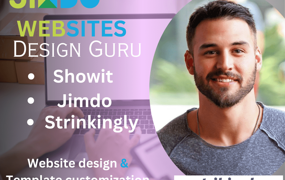 Responsive website design on showit, jimdo, Zyro