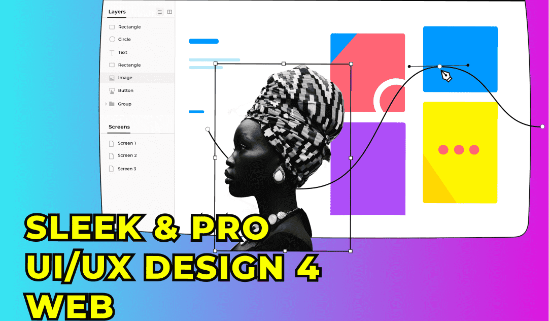 I will create a sleek and professional UI UX for your website