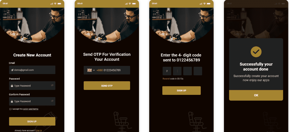 You will get custom flutter app, Hybrid app, mobile app development, React Native, Ionic