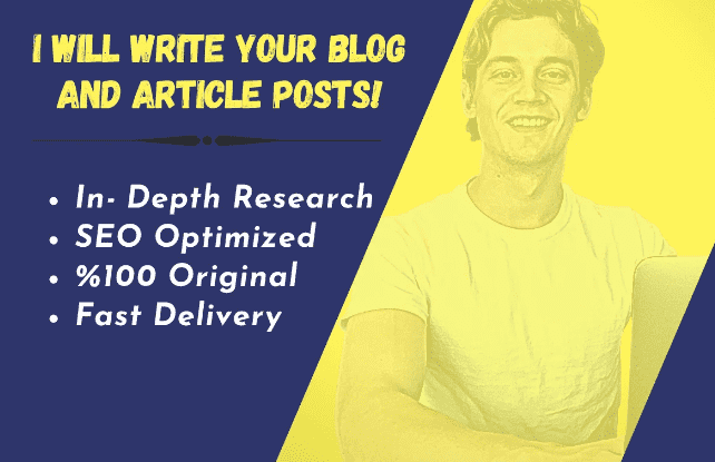 I will write your blog posts and articles