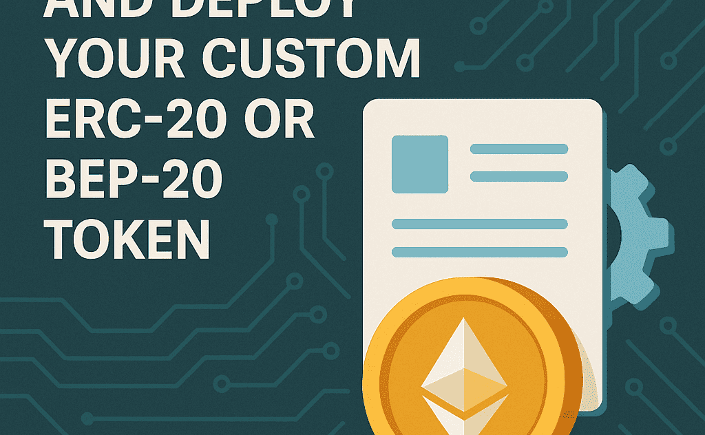 I will create and deploy your custom ERC-20 or BEP-20 token smart contract